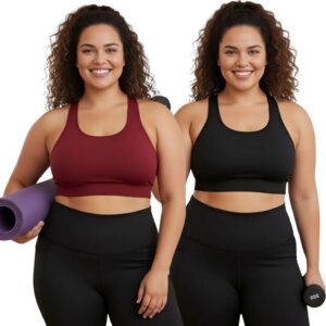 Kit 2 ou Apenas 1 Top Academia Plus Size Feminino Fitness Treino Musculação Yoga Corrida