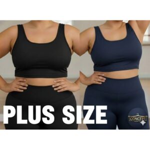 Kit 2 Top Feminino Plus Size Cropeed Fitness Academia G1 G2 G3 G4 G5