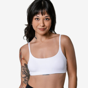 Top Faixa Fitness Academia Duplo Com Bojo Removível Poliamida Original Light Proteção UV50+